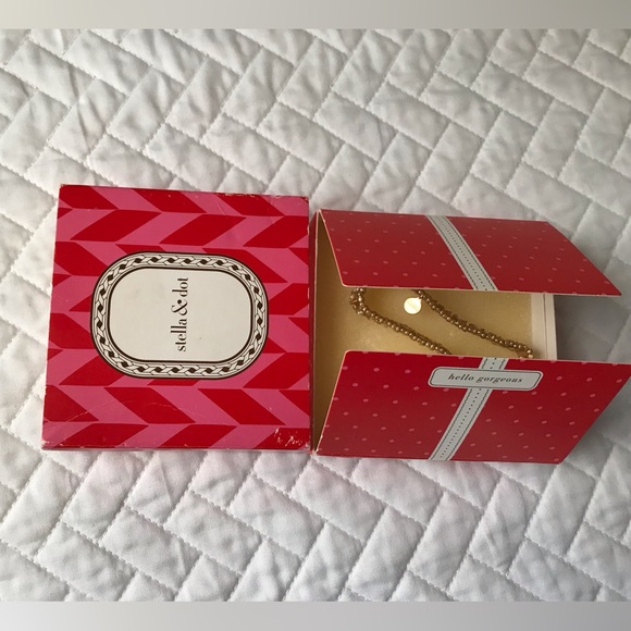 New Stella & Dot Arrison Stretch bracelet - gold - w/box - Picture 7 of 7